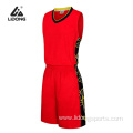 Wholesale Blank Fashionable Plain Basketball Uniform